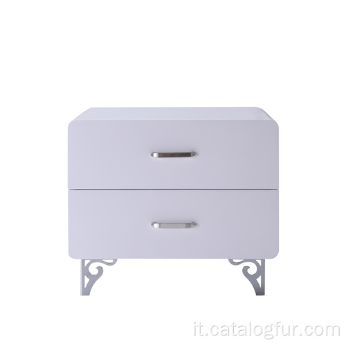 Comodino set con 2 cassetti mobili in legno di lusso europeo moderno comodino comodino